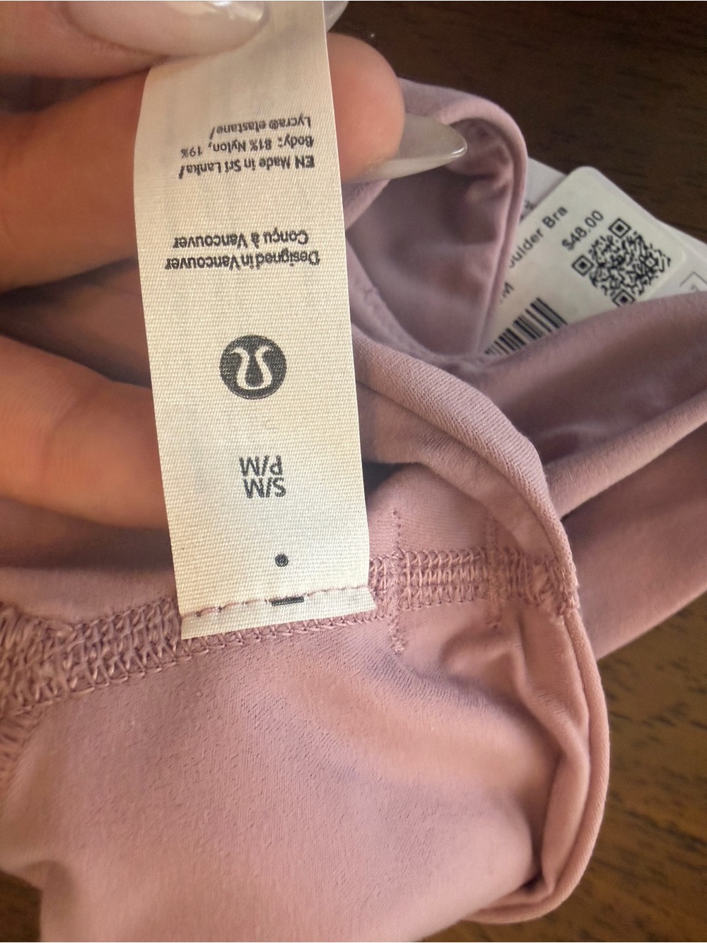 lululemon athletica Bend This One-Shoulder Sports Bra in Dusty Rose S/M - Picture 4 of 11